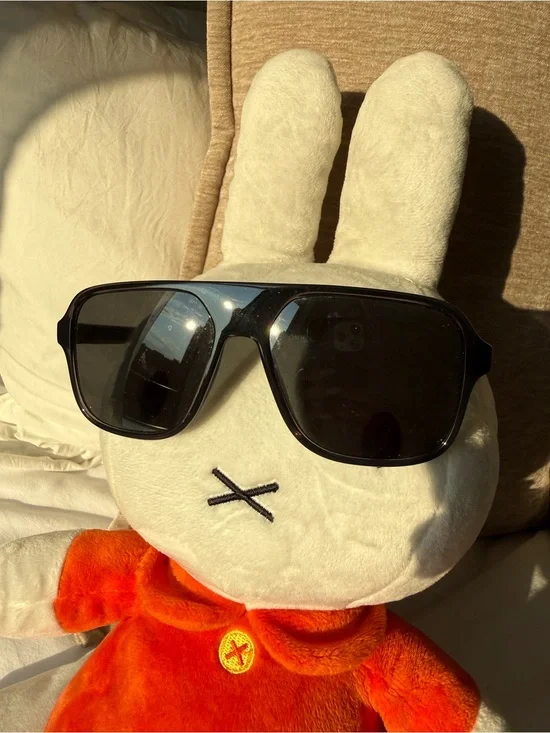 Dolce & Gabbana Black Oversized Square Sunglasses