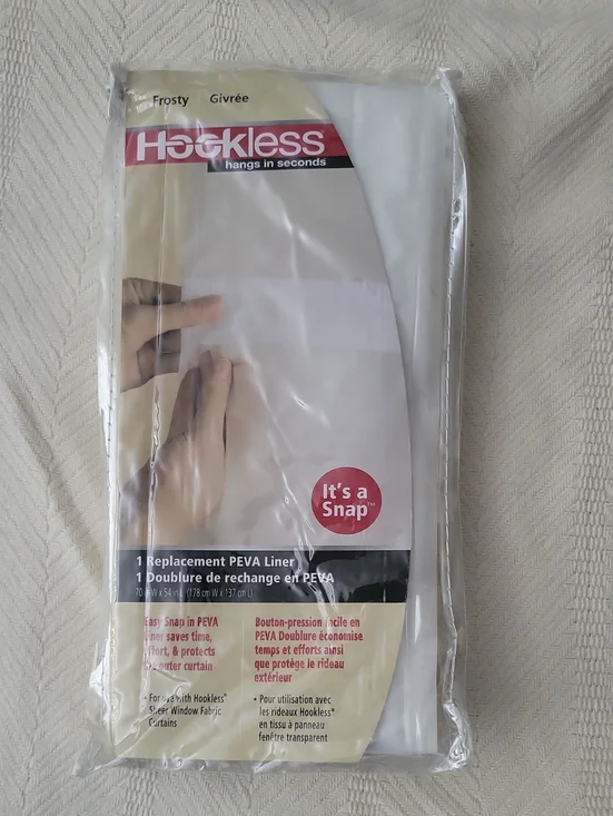 Hookless PEVA Shower Curtain Liner