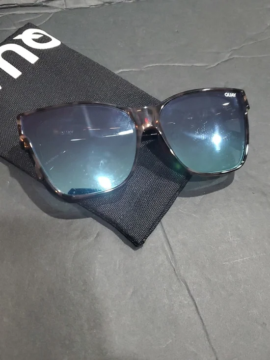 Quay after party oversized square tortoiseshell multi reflective sunglasses new‎