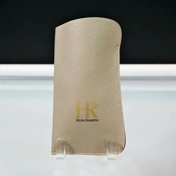 HR Helena Rubinstein Eyeglass Case Vintage 60s Made In France Soft Slip