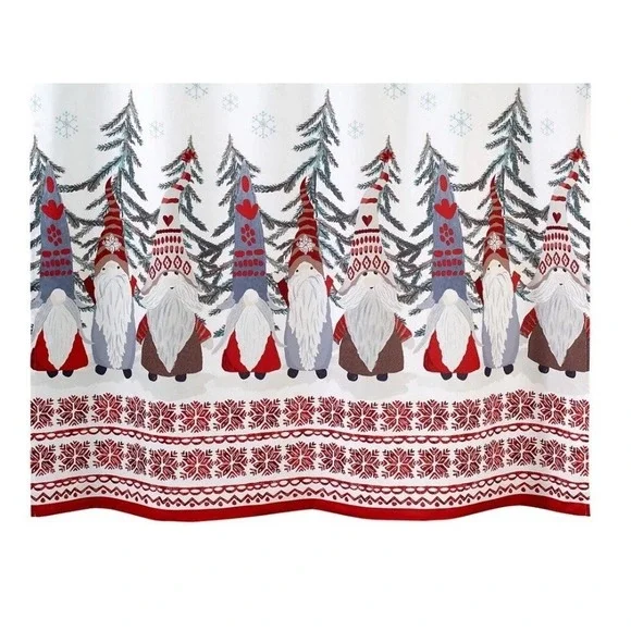 Christmas Gnomes Shower Curtain 72