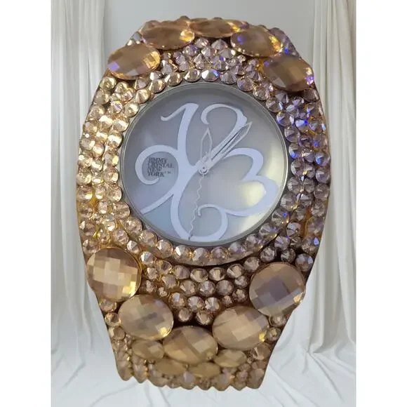 Women's Cuff Watch Jimmy Crystal BOHO‎ Swarovski Elements New Battery Art Deco