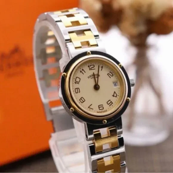 Hermes Silver and Gold Women's Watch
