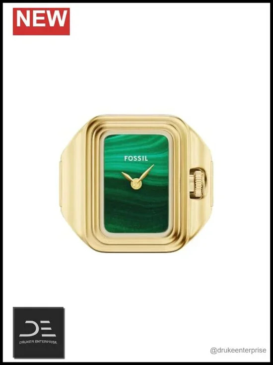 Quartz Stainless Steel Two-Hand Ring Watch for Women
