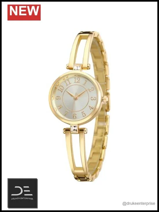 Women's Quartz Wristwatch Waterproof Bracelet Watch Analog Display Classic