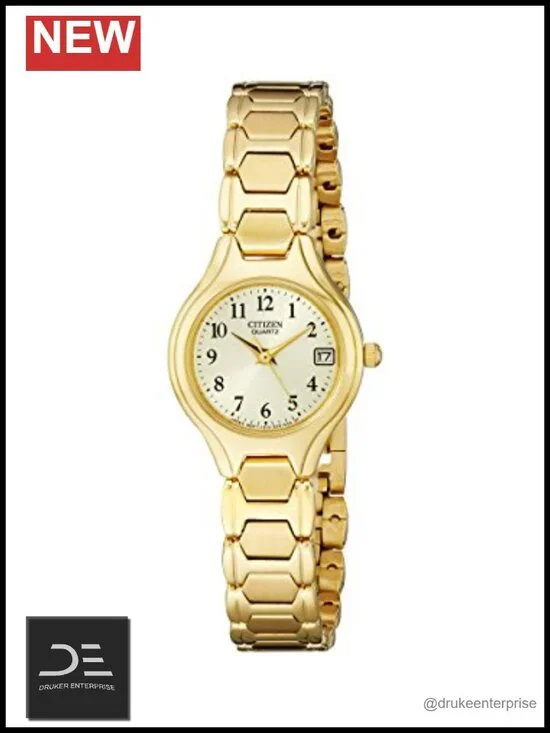 Stainless Steel Wrist Watch with Date Window, Japanese Quartz Movement