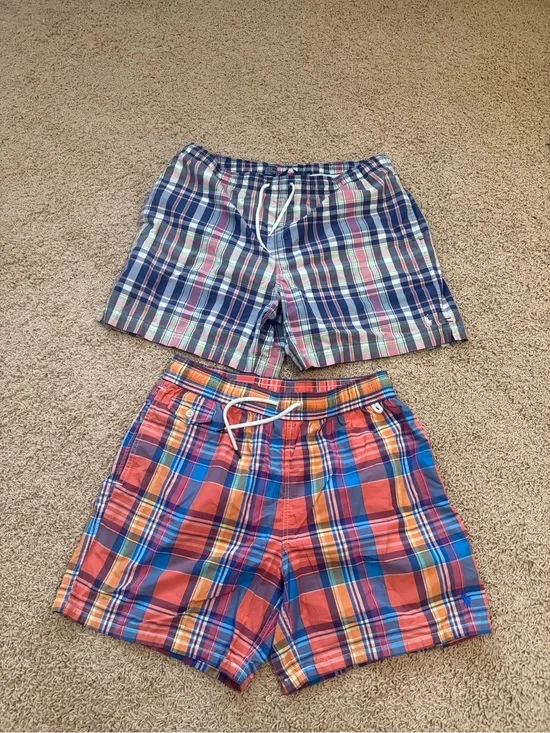 Vintage Ralph Lauren Polo Sport and RL Polo Swim Shorts Mens Large lot