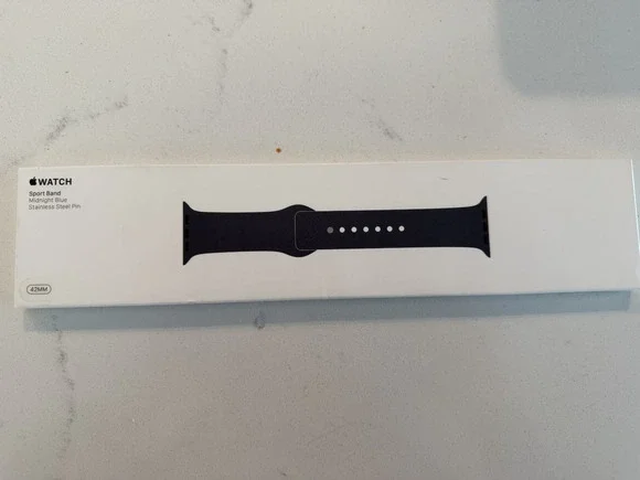 Apple Watch 42MM Midnight Blue Silicone Sport Band Set - OEM