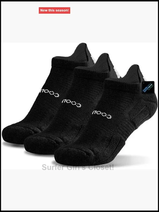 Compression Running Socks 3 Pairs Ankle Low Cut Athletic Anti Blister Cushioned