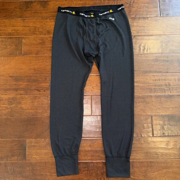 Carhartt Men's Force‎ Midweight Thermal Base Layer Pants Black Size XL EUC
