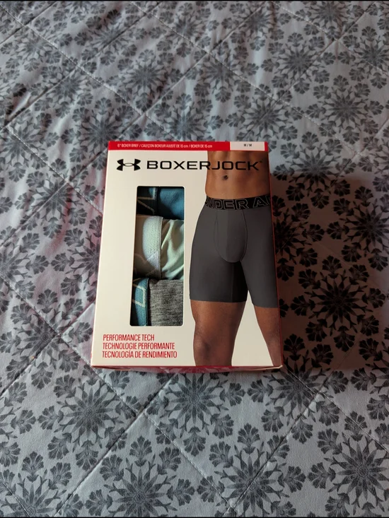 Under Armour Boxerjock Men's Performance Tech Boxer Briefs - 3 Pack