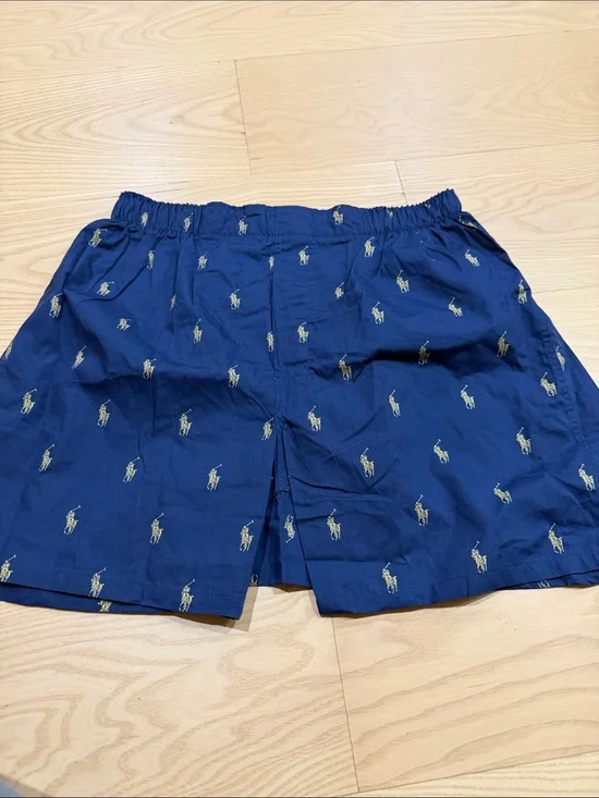 Polo by Ralph Lauren Embroidered Navy Cotton Men's boxer briefs