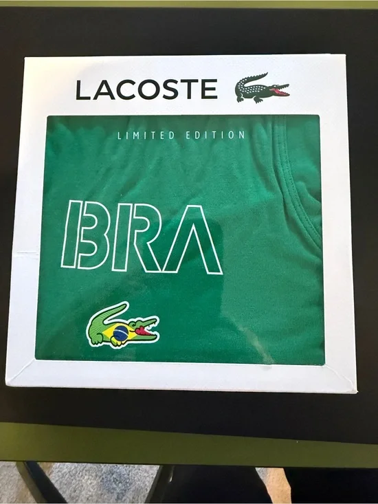Lacoste Green Limited Edition 'BRA' Graphic Boxer