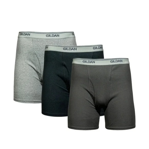 Men's Size 2XL Classic Length Boxer Briefs 3 Pack Fits Waist 44-46