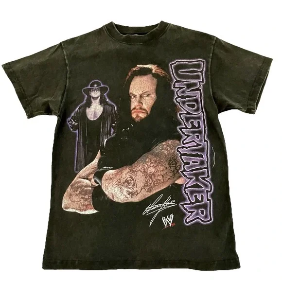 WWE Undertaker‎ Washed Black T-Shirt Size X-Small Never Worn NWT