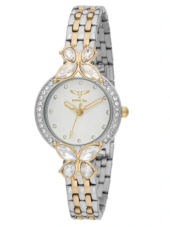 Invicta Butterfly/ Wildflower Women's Watch - 30mm Silver & Rose Gold NEW in Box