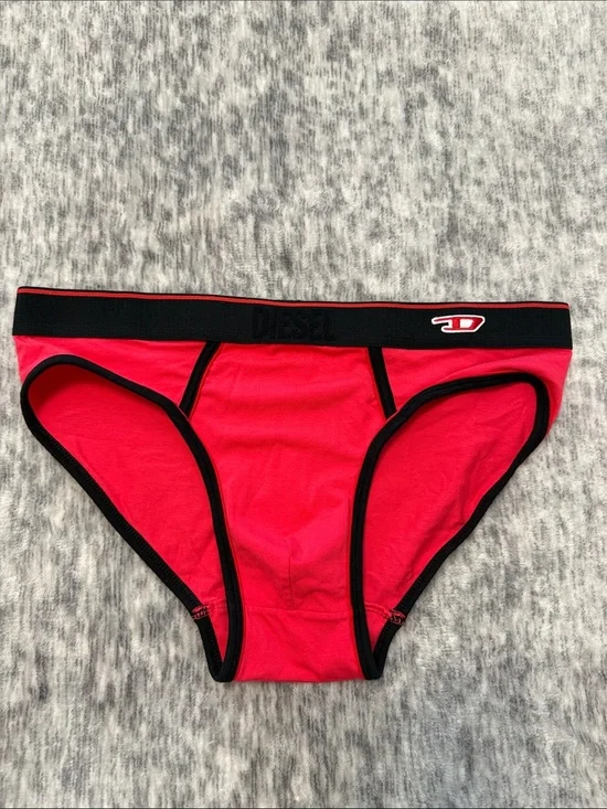 Diesel Red Briefs with Black Trim