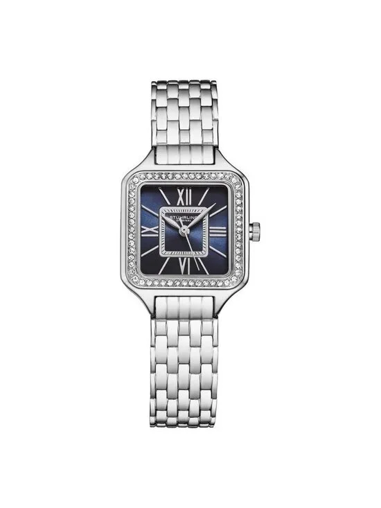 NWT Stuhrling Original Symphony Quartz Blue Dial Ladies Watch