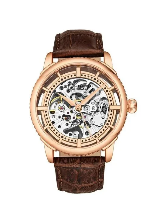 NWT Stuhrling Original Legacy Automatic Rose Dial Men's Watch