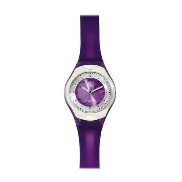 Prestige Medical women's nurse scrub watch water-resistant gel strap -Purple