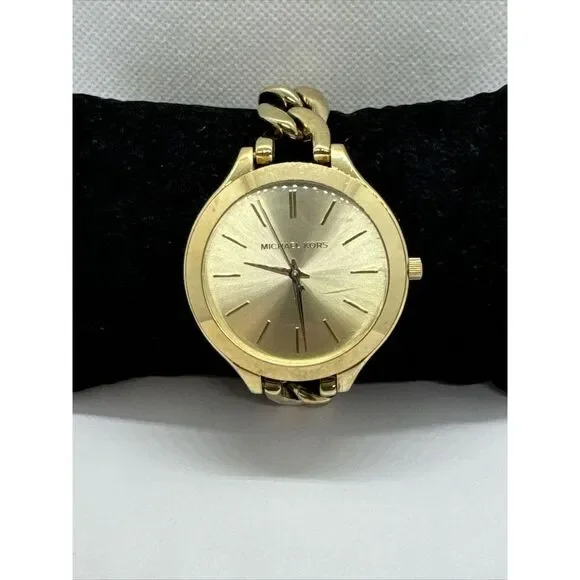 Michael Kors Slim Runway MK3222 Women's Stainless Steel Analog Dial Watch JNA443
