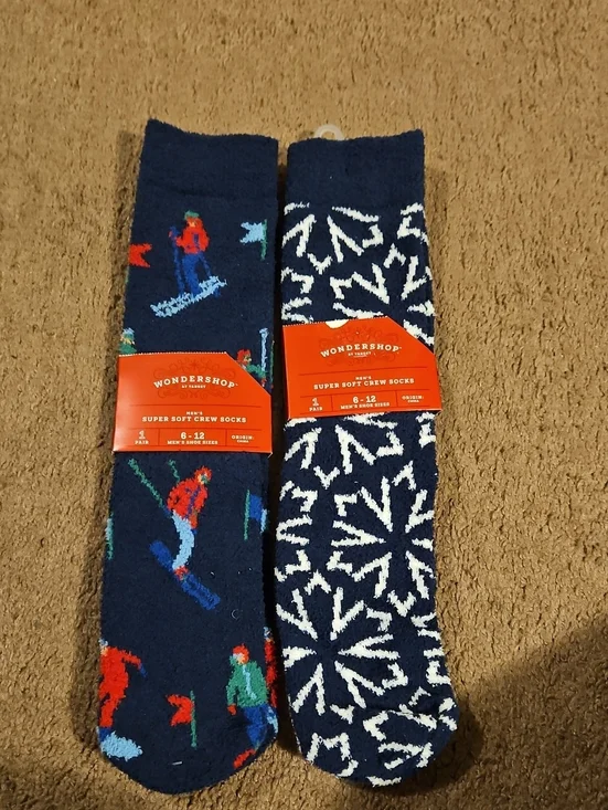 Wondershop Mens Super Soft Crew Socks