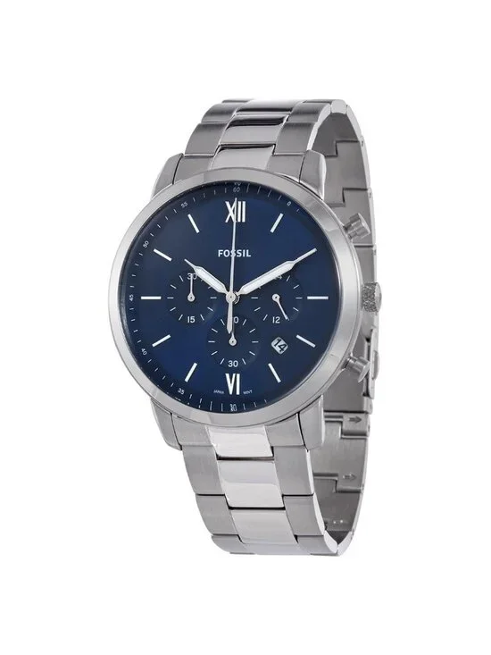 NWT Fossil Neutra Chronograph Quartz Blue Dial Men's Watch