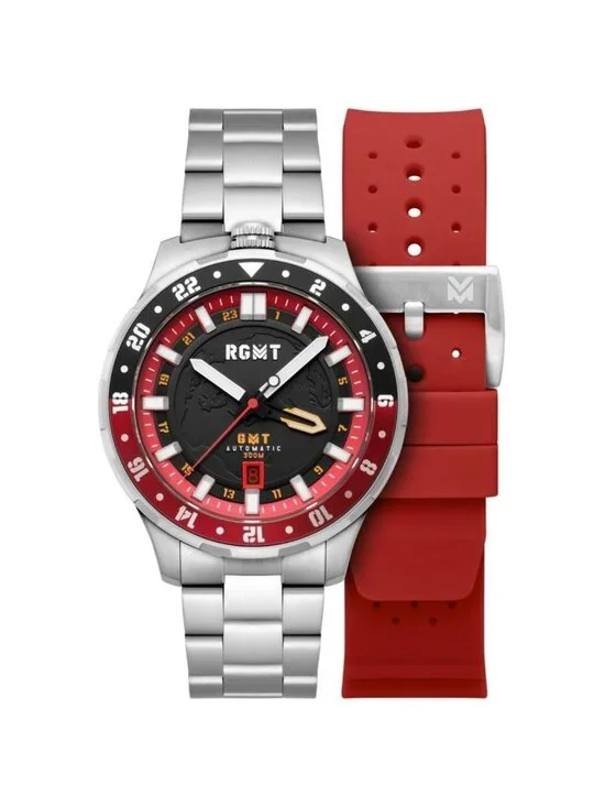 NWT Rgmt Globemaster Automatic Black Dial Men's Watch