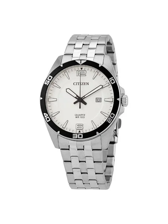 NWT Citizen Quartz White Dial Stainless Steel Men's Watch