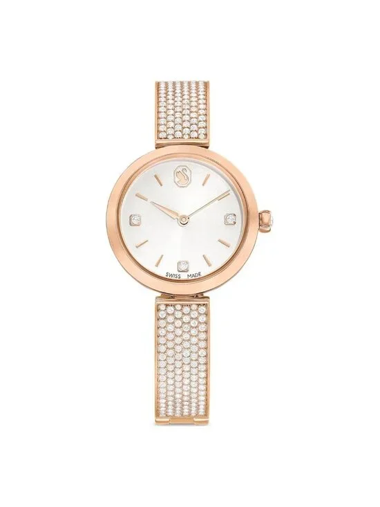NWT Swarovski Illumina Quartz Crystal White Dial Ladies Watch