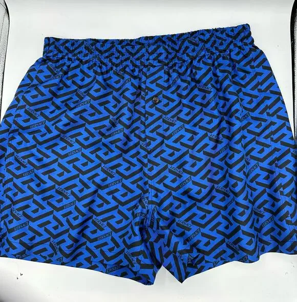 Versace geometric-print silk Pajama Shorts Size 3 US XS New with tags