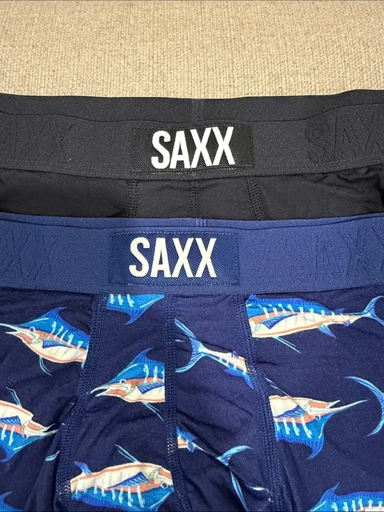 NEW SAXX Super Soft Men’s Boxer Briefs 2 Pack Size M