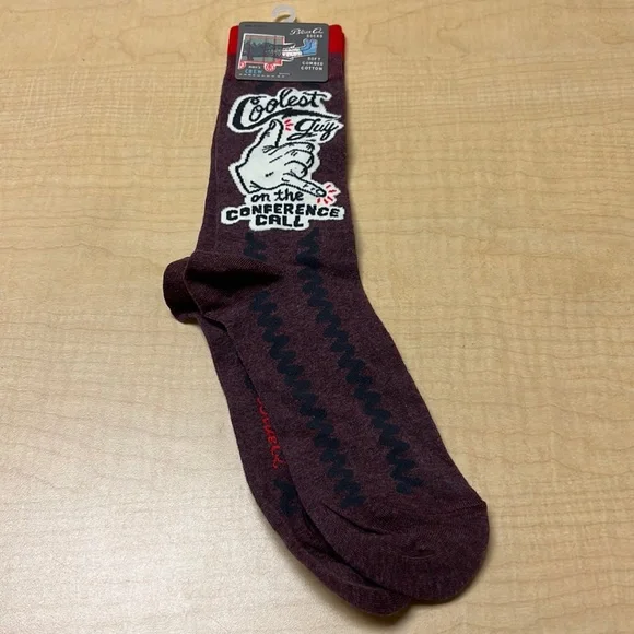 Blue Q socks, Coolest Guy on the Conference Call, new‎