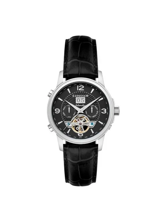 NWT Thomas Earnshaw Marylebone Black Dial Men's Watch