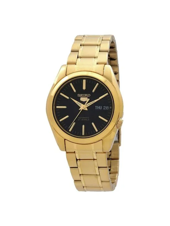 NWT Seiko 5 Automatic Black Dial Men's Watch