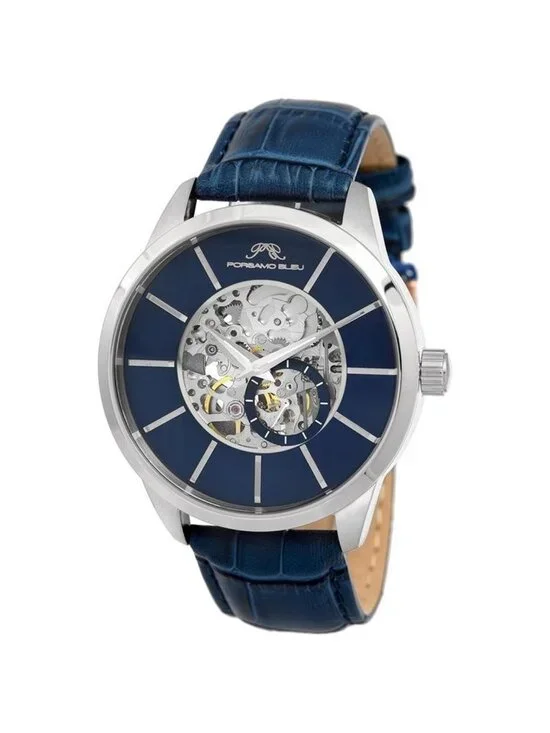 NWT Porsamo Bleu Cassius Automatic Blue Dial Men's Watch