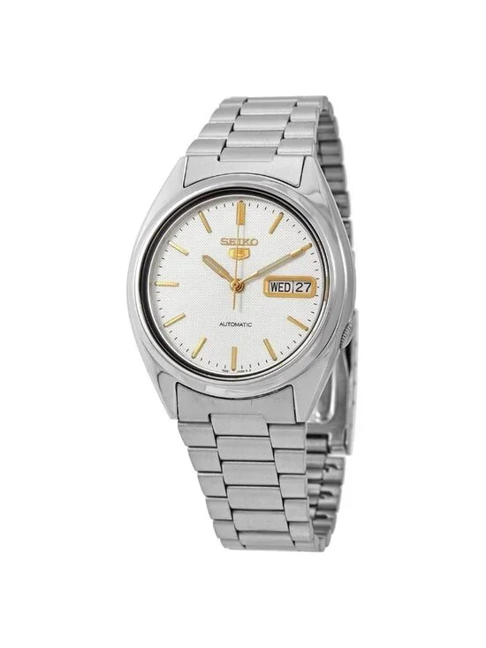 NWT Seiko Automatic White Dial Men's Watch