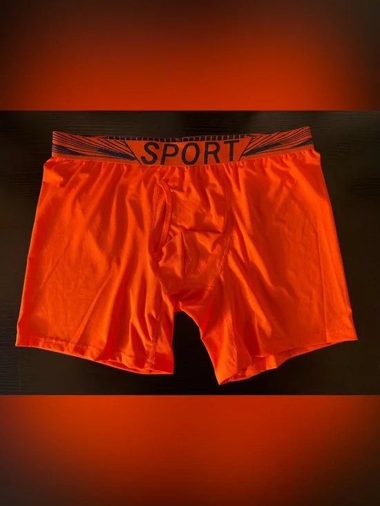Sport Orange Men's Performance Boxer Briefs
