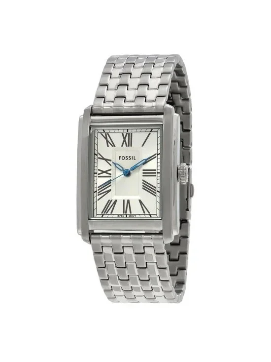 NWT Fossil Carraway Quartz Silver Dial Watch