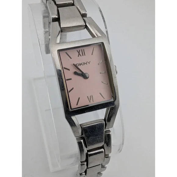 DKNY Watch Women‎ 18mm Case Light Pink Dial Silver 6