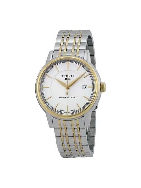 NWT Tissot T-Classic Powermatic White Dial Men's Watch T0854072201100