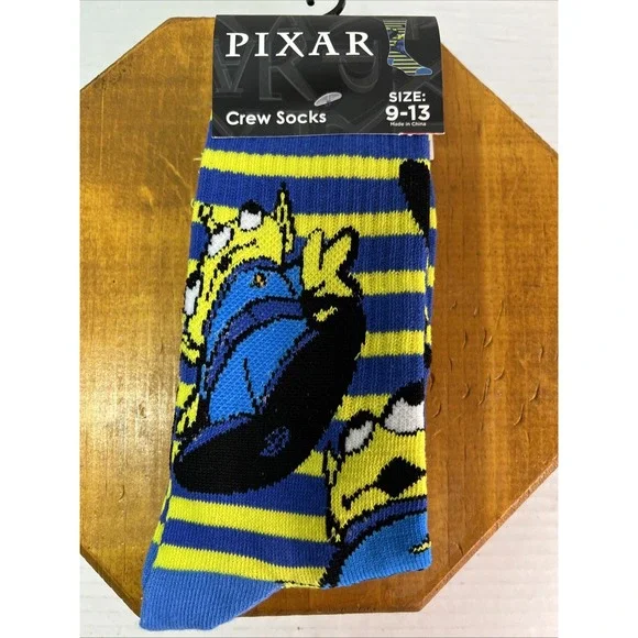 NEW Disney Pixar Toy Story ALIENS Men's Or‎ Women's Crew Socks Size 9-13