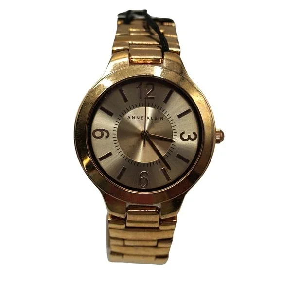 Anne Klein Wrist Watch Analog‎ Gold Ladies New Battery