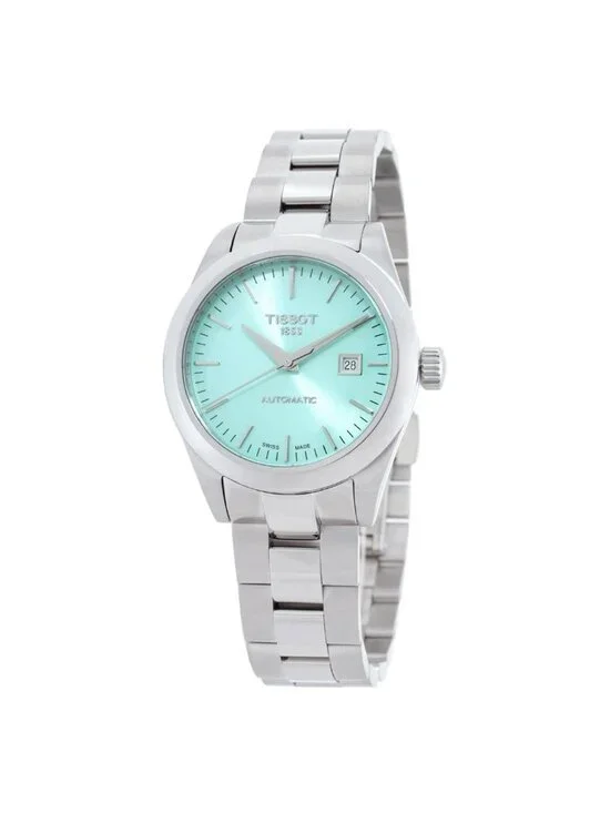 NWT Tissot T-Classic Automatic Diamond Green Dial Ladies Watch