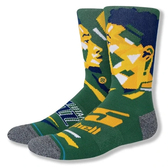 Stance NBA Utah Jazz Donovan Mitchel Profiler Socks - NWT Mens‎ Medium #44567-C4