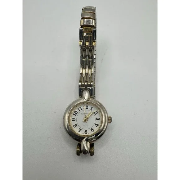 Vintage Woman's‎ Claremont Gold Tone Stretch Wrist Watch