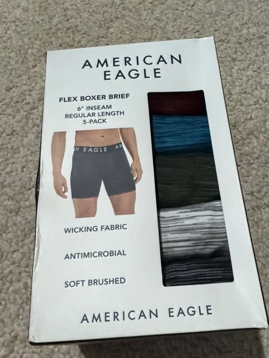 American Eagle Outfitters Men's Flex Boxer Briefs 5-Pack - Mixed Colors