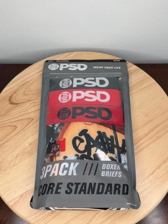 PSD 3 Pack Core Standard Stash Box Boxer Briefs Underwear Size Medium NEW