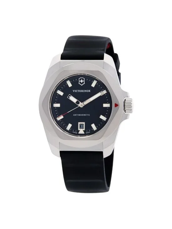 NWT Victorinox I.N.O.X. Quartz Black Dial Men's Watch
