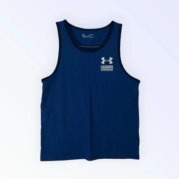 UNDER ARMOUR MEN'S LOOSE HEATGEAR MULTICOLORED TANK TOP SIZE MEDIUM